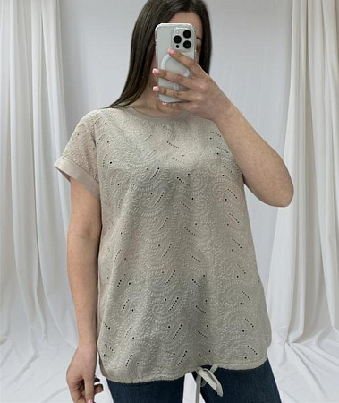Футболка Levisha 25048 l.beige - делук