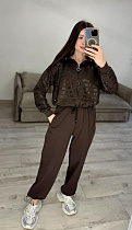 Костюм Спорт S.Style 312-4 brown - делук