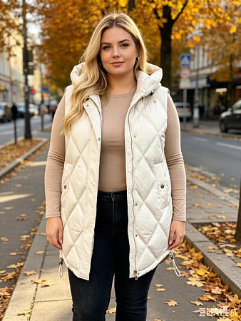 Жилетка Jacket 6605 milk - делук