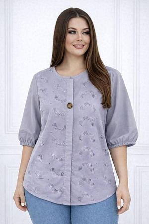 Рубашка Elena&Vika 26030 grey - делук