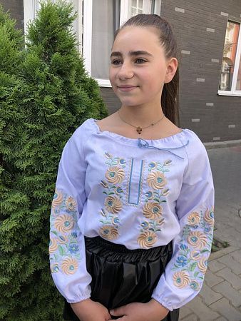 Вышиванка Moda School M16 white - делук