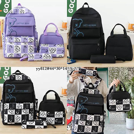Комплект Fashion Bag YY812 white-black - делук
