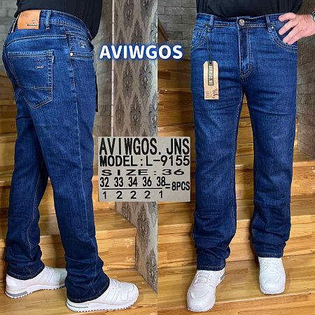 Джинсы God Baron L-9155 blue - делук