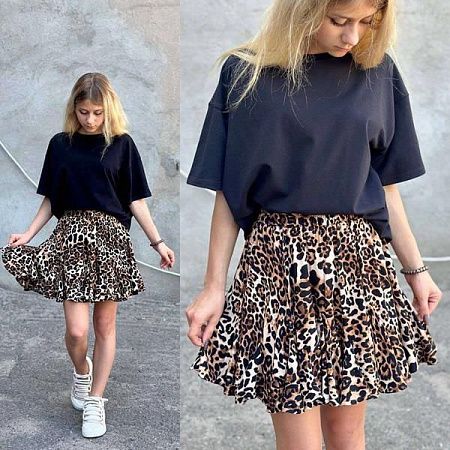 Юбка Karolina KR235 brown - делук