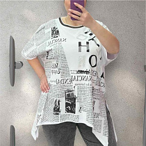 Футболка Elena&Vika 25319 white - делук