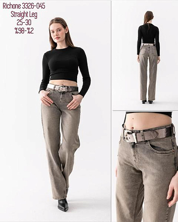 Джинсы Maxim Jeans 3326-045 d.grey - делук