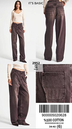 Джинсы Jeans Style 2952-16 brown - делук