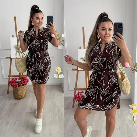 Платье Sofi Cor 201-1 d.brown - делук