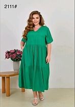 Платье Romeo Life 2111 green - делук