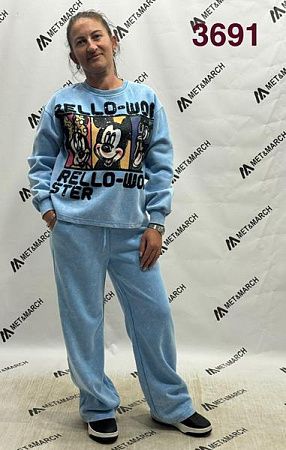 Костюм Спорт Met&March 3691 l.blue - делук