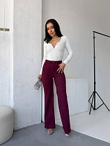 Штаны Arina 9108 wine - делук