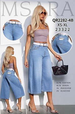 Бриджи Jeans Club QR2282-4B l.blue - делук