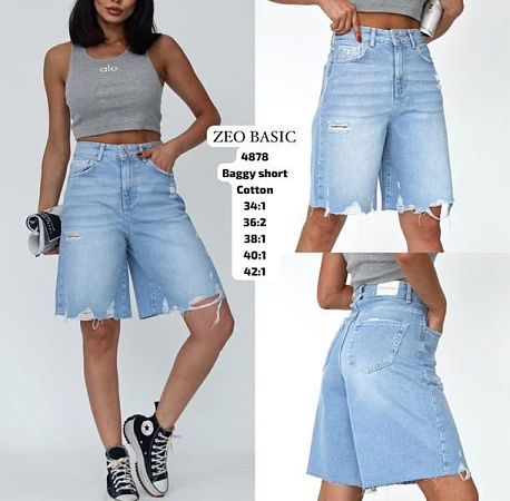 Шорты Jeans Style 4878 l.blue - делук