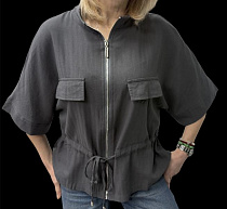 Рубашка Elena&Vika 26118 black - делук