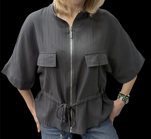 Рубашка Elena&Vika 26118 black - делук