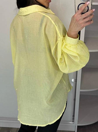 Рубашка Lora LR1272 yellow - делук