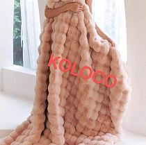 Покрывало Koloco 16-338-12 l.beige - делук