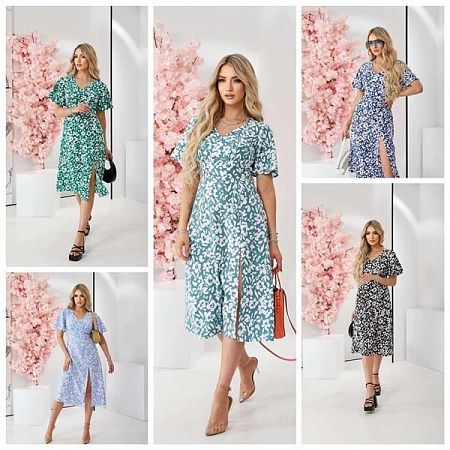 Платье Deliv 563 lilac - делук