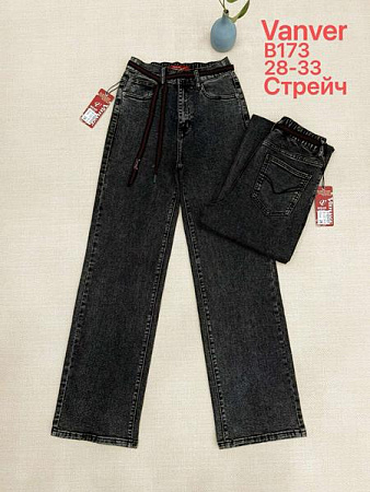 Джинсы Vanver B173 d.grey - делук