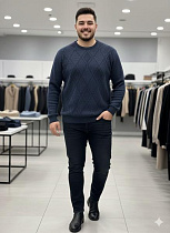 Свитер Moranny 73510-1 navy - делук