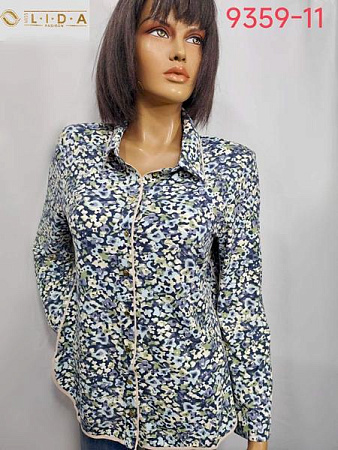 Рубашка Lida 9359-11 blue - делук