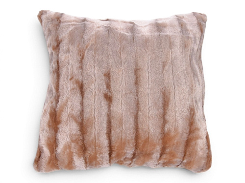 Подушка Obuv Ok2 Плюш смужка (99152) коричневий - делук