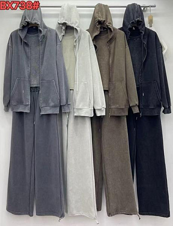 Костюм Спорт Шаолинь 738 d.grey - делук