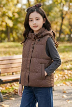 Жилетка Delfinka 81716 brown - делук