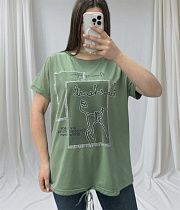 Футболка Elena&Vika 25314 green Футболка Elena&Vika 25314 green - делук