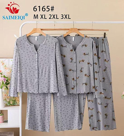 Пижама Estima 6165 grey - делук