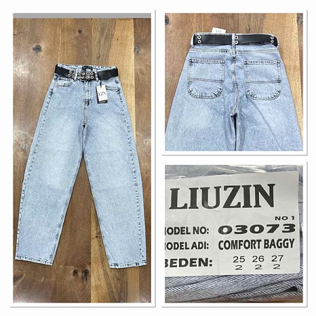 Джинсы Maxim Jeans 03073-1 l.blue - делук