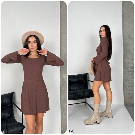 Платье Arina 3057 brown - делук