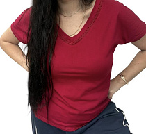 Футболка Levisha 26110 red - делук