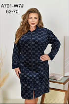 Халат Brilliant A701-W7 navy - делук