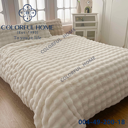 Плед Шиншилла-кролик 006-49-18 milk - делук