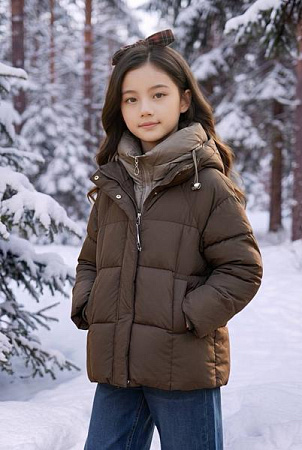 Куртка Delfinka 66128 brown - делук