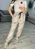 Штаны Спорт S.Style 321 beige - делук