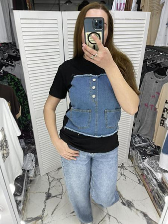 Футболка Karon 3209 black - делук