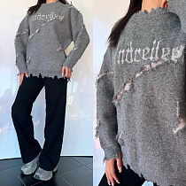 Свитер Three Black Women TB100 grey - делук