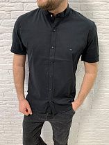 Рубашка No Brand Батал S1254 black - делук