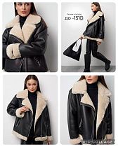 Куртка Dorimodes DL716 black-beige - делук