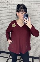 Свитер Shipi 25204 wine - делук