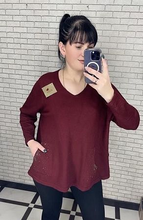 Свитер Shipi 25204 wine - делук