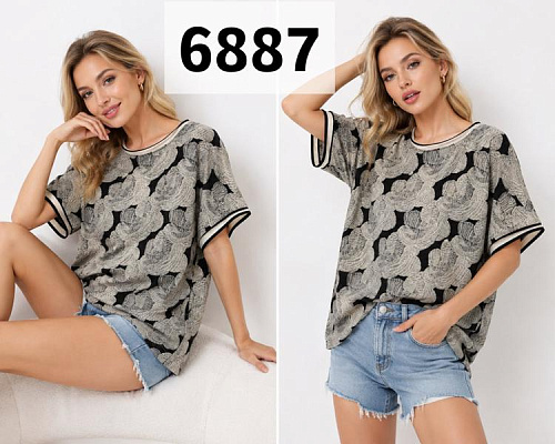 Футболка Gertie 6887 grey - делук
