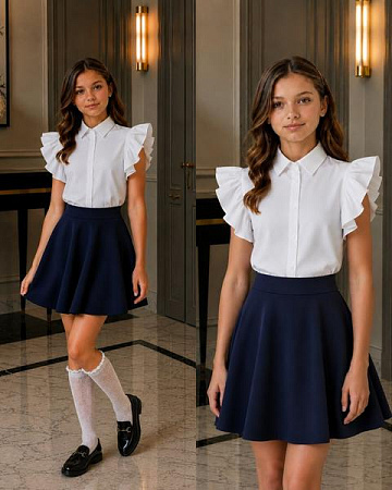 Юбка Karolina KR834 navy - делук