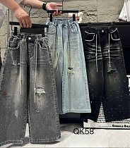 Джинсы Delfinka QK58 grey - делук