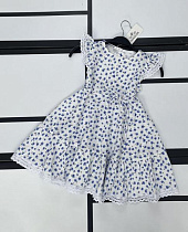 Платье Kosmy K703 white-blue - делук