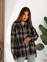 Рубашка Loren 759 black-d.grey - делук