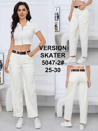 Джинсы Jeans Club 5047-2 white - делук