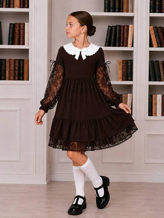 Платье Alisa Brand 710-1523 brown - делук
